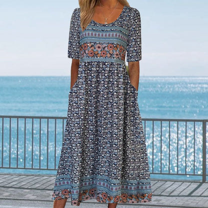 Sandra™ – Elegante Boho-jurk met print voor dames
