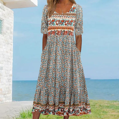 Sandra™ – Elegante Boho-jurk met print voor dames
