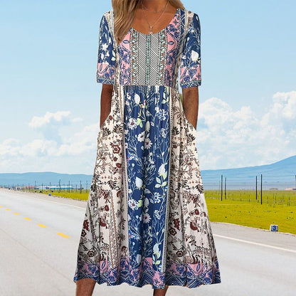 Sandra™ – Elegante Boho-jurk met print voor dames