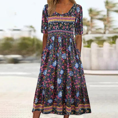 Sandra™ – Elegante Boho-jurk met print voor dames