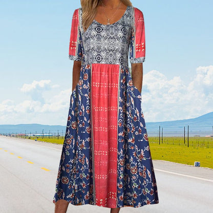 Sandra™ – Elegante Boho-jurk met print voor dames
