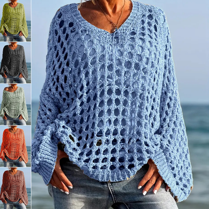 👗 Klassieke effen gehaakte top – tijdloze stijl die overal bij past