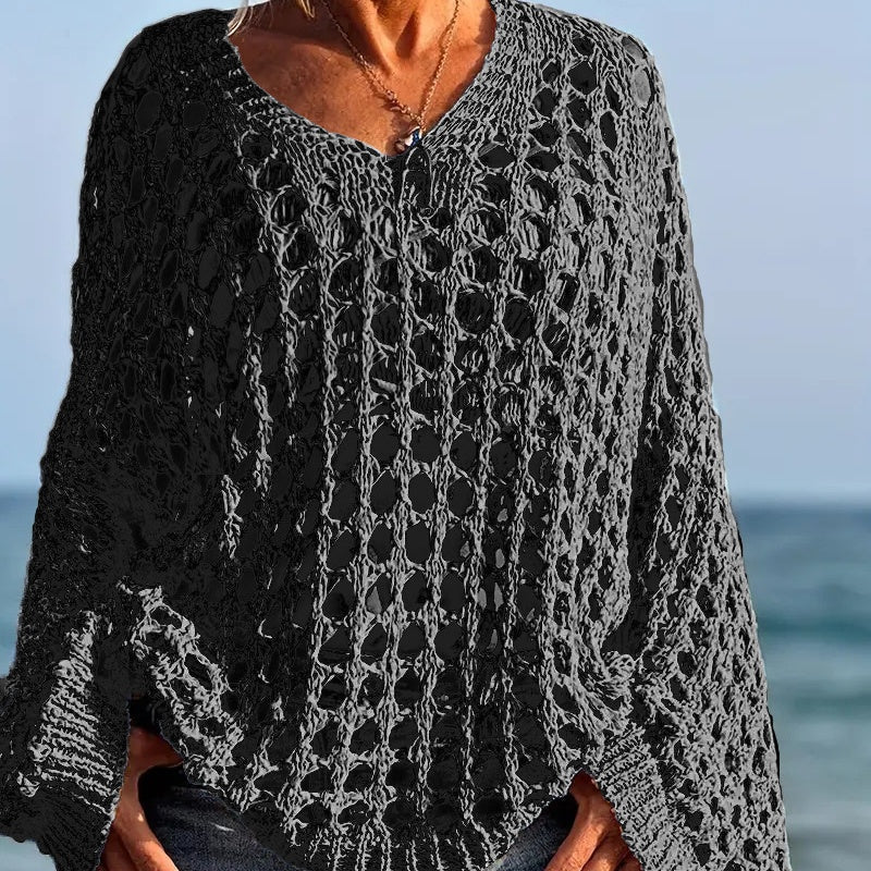 👗 Klassieke effen gehaakte top – tijdloze stijl die overal bij past