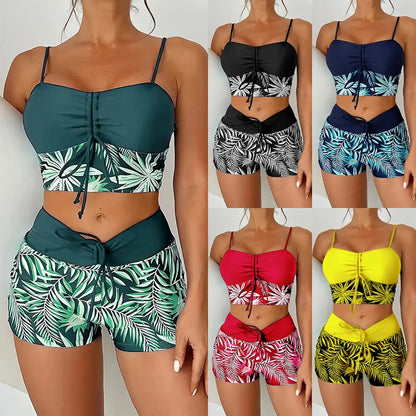 🏖️ Tweedelig badpak met print – Nieuw ontwerp 2026 – Rekbare, sneldrogende stof – perfect voor het strand of het zwembad – trendy en comfortabele look ☀️🌊