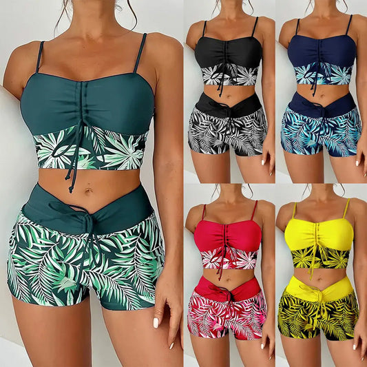 🏖️ Tweedelig badpak met print – Nieuw ontwerp 2026 – Rekbare, sneldrogende stof – perfect voor het strand of het zwembad – trendy en comfortabele look ☀️🌊