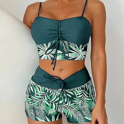 🏖️ Tweedelig badpak met print – Nieuw ontwerp 2026 – Rekbare, sneldrogende stof – perfect voor het strand of het zwembad – trendy en comfortabele look ☀️🌊