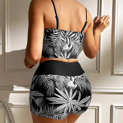 🏖️ Tweedelig badpak met print – Nieuw ontwerp 2026 – Rekbare, sneldrogende stof – perfect voor het strand of het zwembad – trendy en comfortabele look ☀️🌊