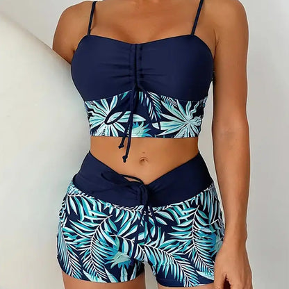 🏖️ Tweedelig badpak met print – Nieuw ontwerp 2026 – Rekbare, sneldrogende stof – perfect voor het strand of het zwembad – trendy en comfortabele look ☀️🌊