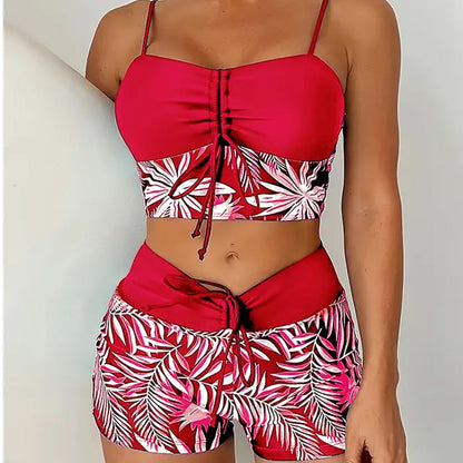 🏖️ Tweedelig badpak met print – Nieuw ontwerp 2026 – Rekbare, sneldrogende stof – perfect voor het strand of het zwembad – trendy en comfortabele look ☀️🌊