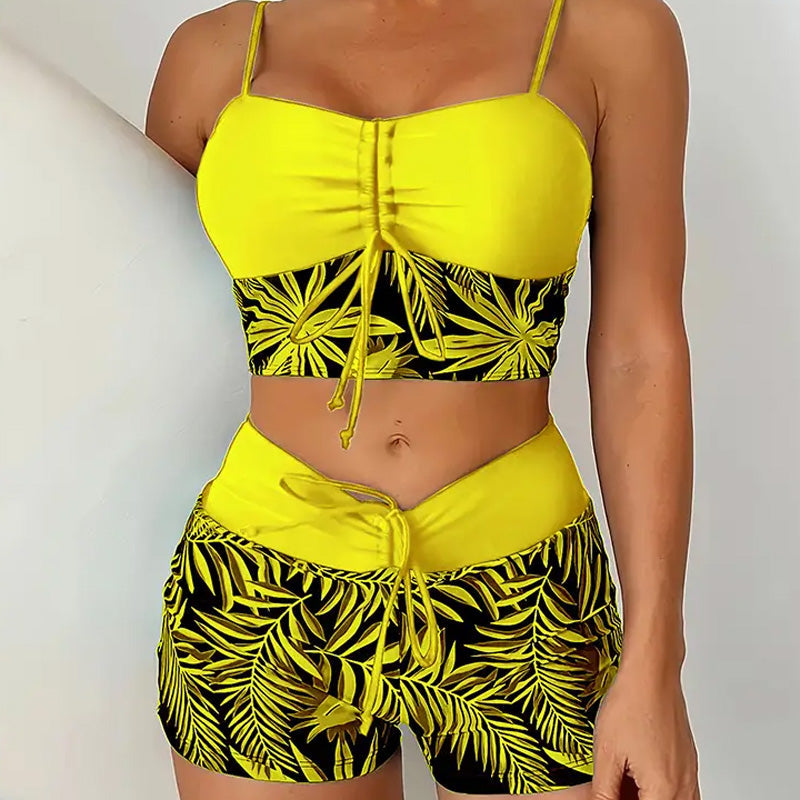 🏖️ Tweedelig badpak met print – Nieuw ontwerp 2026 – Rekbare, sneldrogende stof – perfect voor het strand of het zwembad – trendy en comfortabele look ☀️🌊