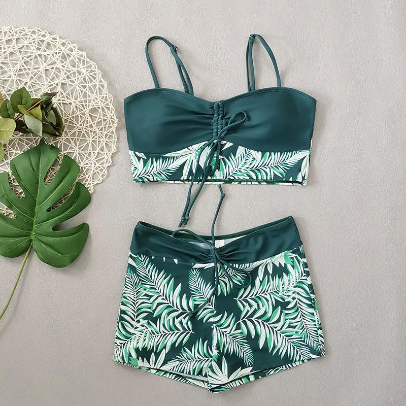 🏖️ Tweedelig badpak met print – Nieuw ontwerp 2026 – Rekbare, sneldrogende stof – perfect voor het strand of het zwembad – trendy en comfortabele look ☀️🌊