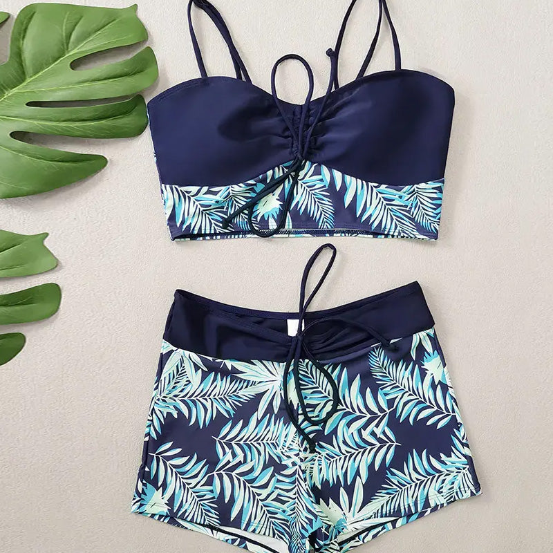 🏖️ Tweedelig badpak met print – Nieuw ontwerp 2026 – Rekbare, sneldrogende stof – perfect voor het strand of het zwembad – trendy en comfortabele look ☀️🌊