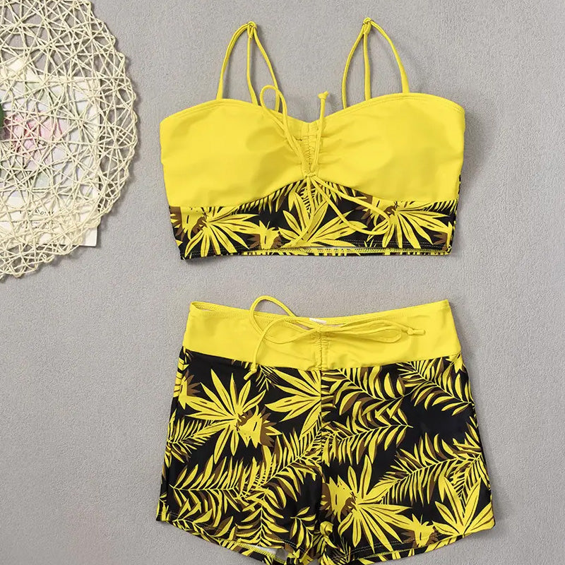 🏖️ Tweedelig badpak met print – Nieuw ontwerp 2026 – Rekbare, sneldrogende stof – perfect voor het strand of het zwembad – trendy en comfortabele look ☀️🌊