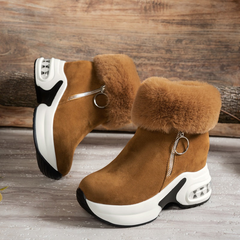 ✨Zachte, warme enkellaarsjes voor dames die je langer laten lijken, een must-have voor de herfst en winter, modieuze, comfortabele en veelzijdige schoenen🥰