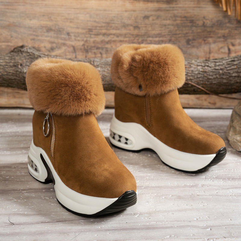 ✨Zachte, warme enkellaarsjes voor dames die je langer laten lijken, een must-have voor de herfst en winter, modieuze, comfortabele en veelzijdige schoenen🥰