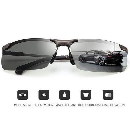 Fotochromatische zonnebril 2026 met gepolariseerde, antireflecterende glazen