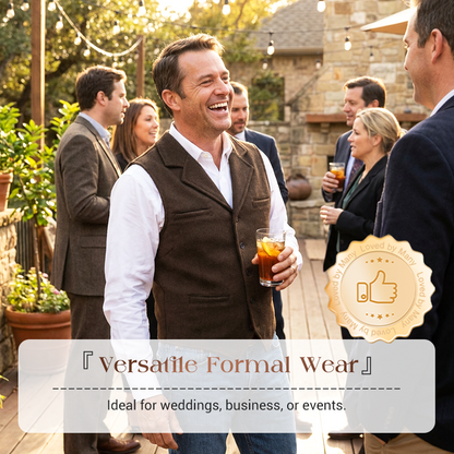 Slim Fit-vest voor heren, casual zakelijk