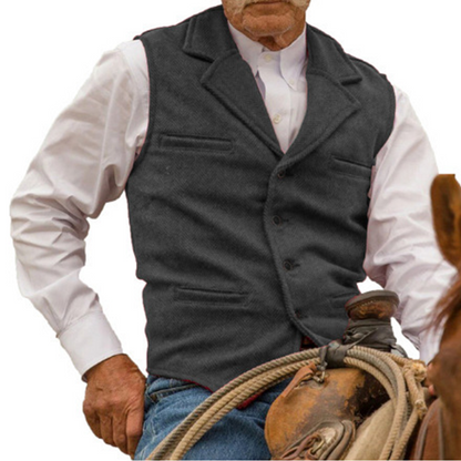 Slim Fit-vest voor heren, casual zakelijk