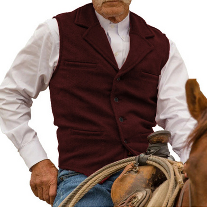 Slim Fit-vest voor heren, casual zakelijk