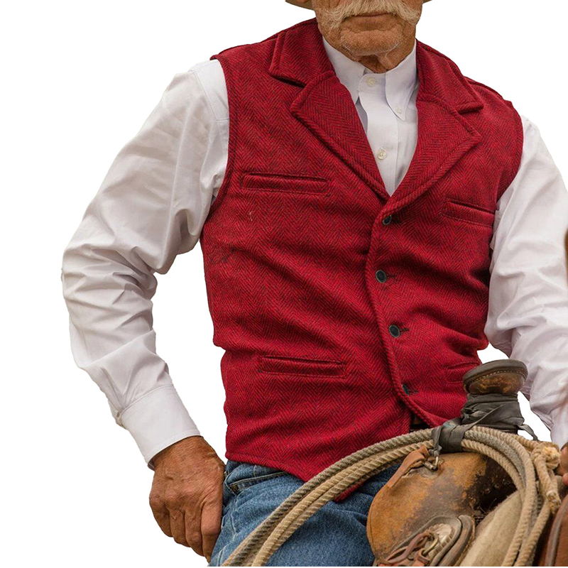 Slim Fit-vest voor heren, casual zakelijk