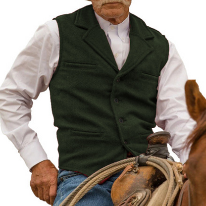 Slim Fit-vest voor heren, casual zakelijk