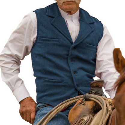 Slim Fit-vest voor heren, casual zakelijk