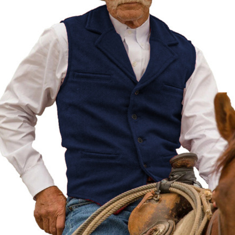 Slim Fit-vest voor heren, casual zakelijk