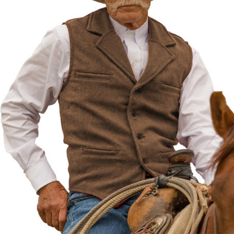 Slim Fit-vest voor heren, casual zakelijk