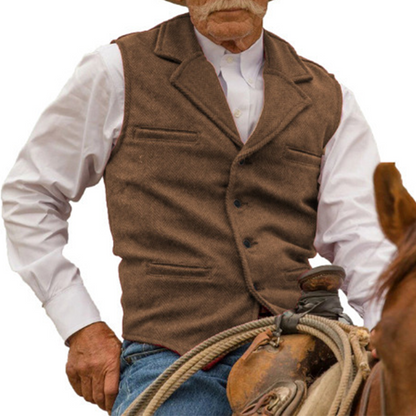 Slim Fit-vest voor heren, casual zakelijk