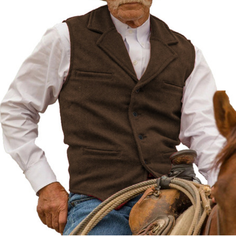 Slim Fit-vest voor heren, casual zakelijk