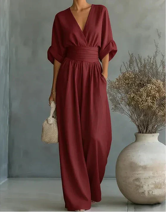 Daniela™ | Elegante jumpsuit met wijde pijpen