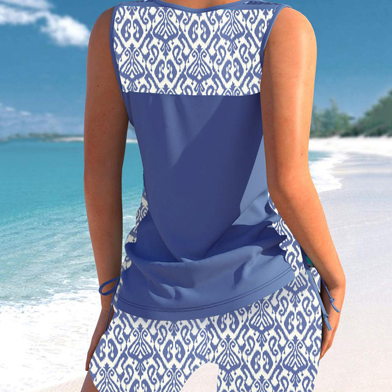 Nieuwe bikiniset voor dames (model 2026) in tanktopstijl met buikafslankend effect (incl. ingebouwde vullingen) — (incl. short) 🔥