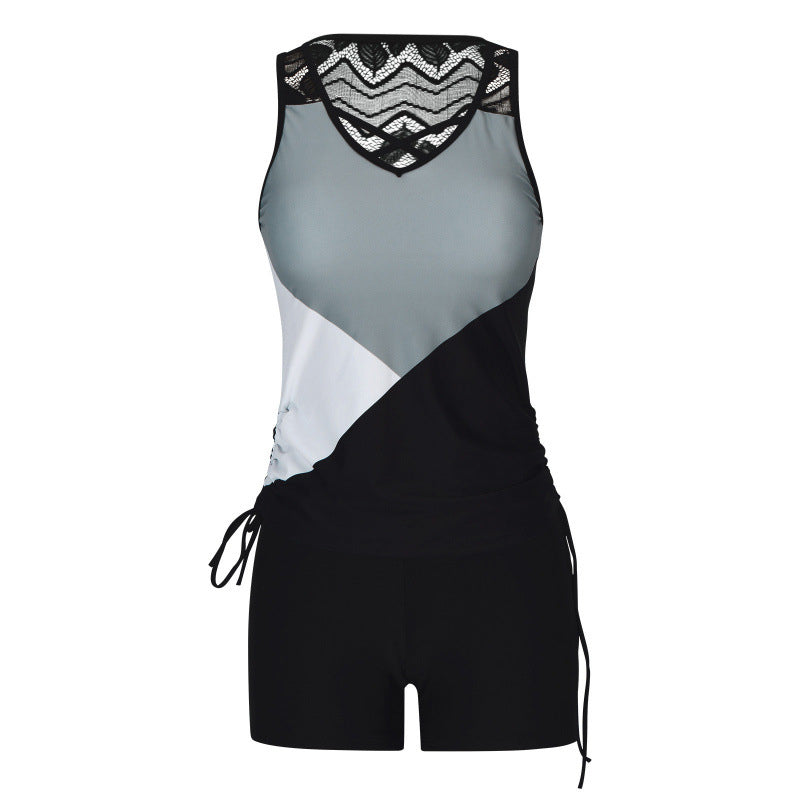 Nieuwe bikiniset voor dames (model 2026) in tanktopstijl met buikafslankend effect (incl. ingebouwde vullingen) — (incl. short) 🔥