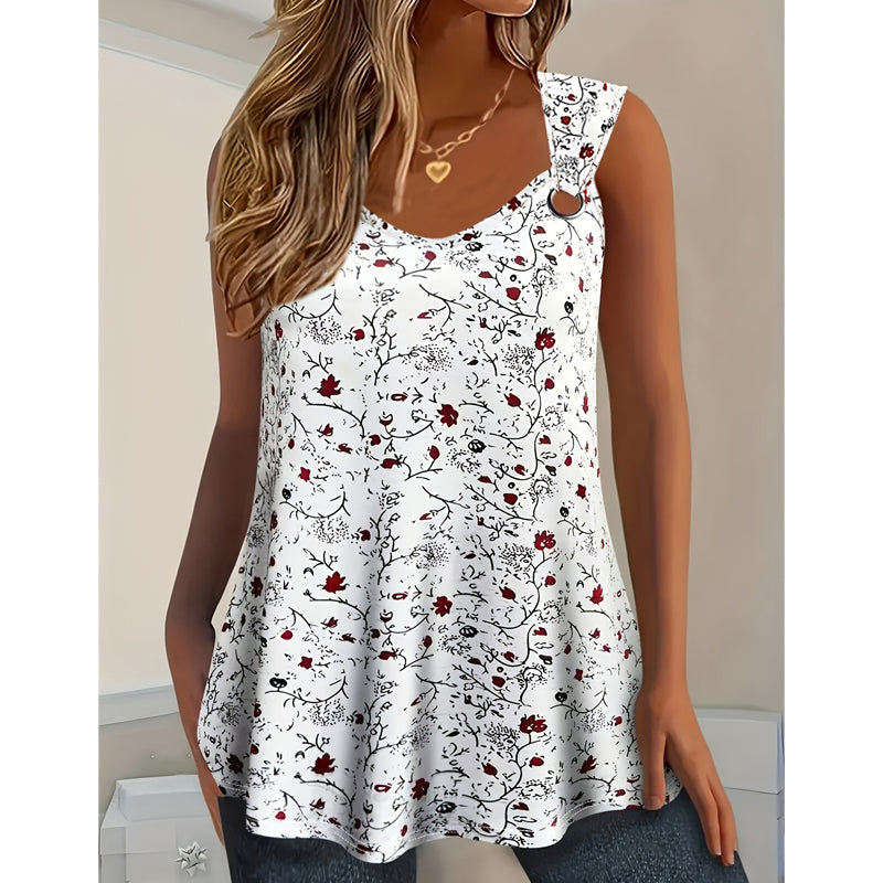💞 Meer dan 100.000 verkocht – de populairste hit – nu voor de helft van de prijs！Zomerse tanktop voor dames met bloemenpatroon