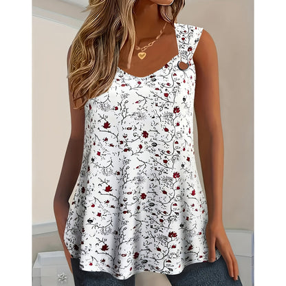 💞 Meer dan 100.000 verkocht – de populairste hit – nu voor de helft van de prijs！Zomerse tanktop voor dames met bloemenpatroon