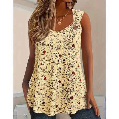 💞 Meer dan 100.000 verkocht – de populairste hit – nu voor de helft van de prijs！Zomerse tanktop voor dames met bloemenpatroon