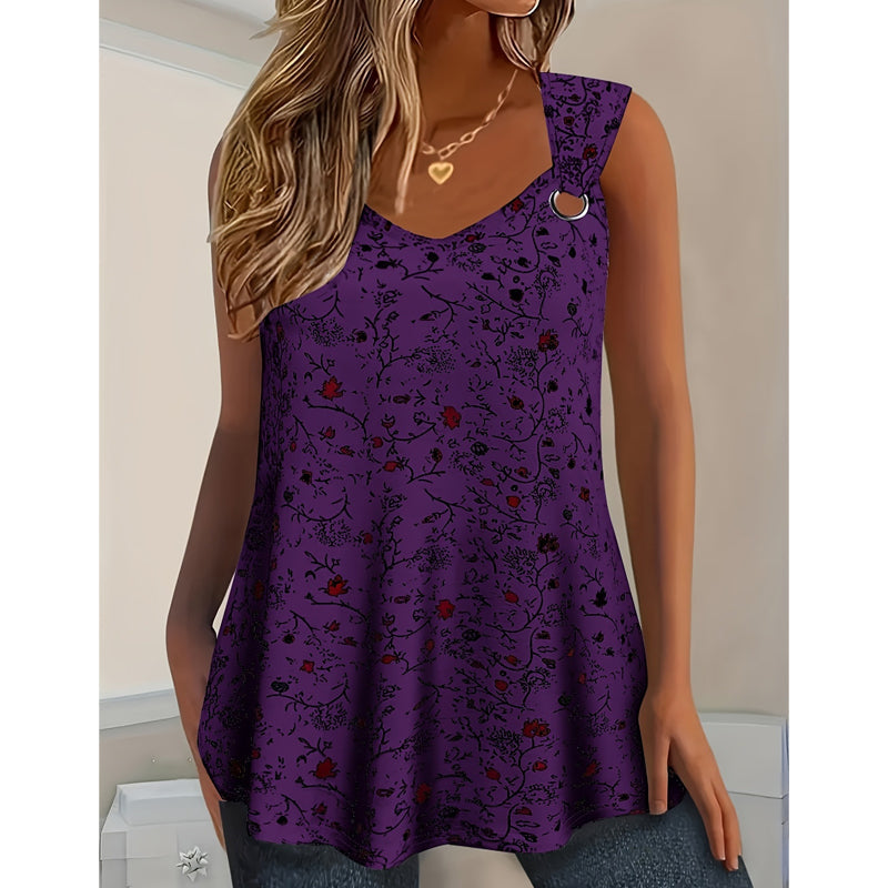 💞 Meer dan 100.000 verkocht – de populairste hit – nu voor de helft van de prijs！Zomerse tanktop voor dames met bloemenpatroon