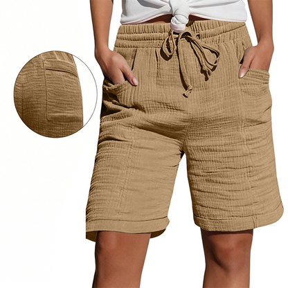 ✨ Damesshort met elastische tailleband, ademend en gemakkelijk te combineren