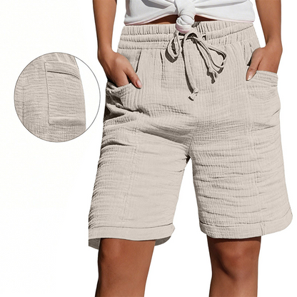 ✨ Damesshort met elastische tailleband, ademend en gemakkelijk te combineren