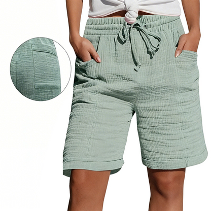✨ Damesshort met elastische tailleband, ademend en gemakkelijk te combineren
