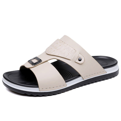 💨 Ademende slip-on sandalen voor heren – van zacht kunstleer, gemakkelijk te combineren voor warme dagen☀️