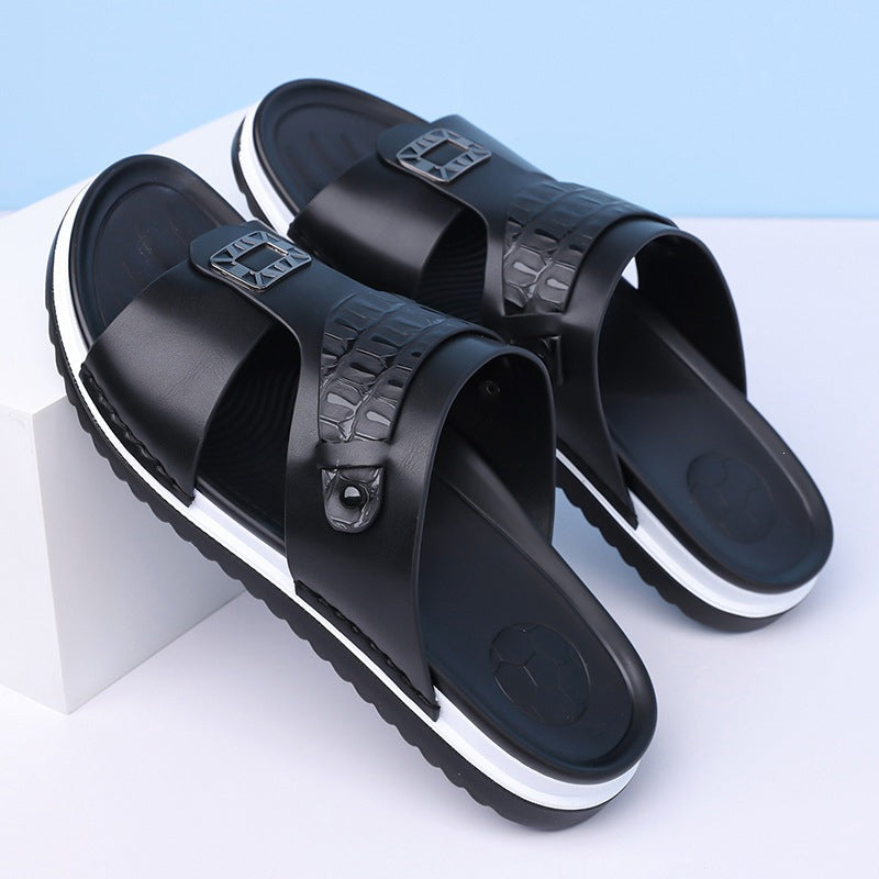 💨 Ademende slip-on sandalen voor heren – van zacht kunstleer, gemakkelijk te combineren voor warme dagen☀️