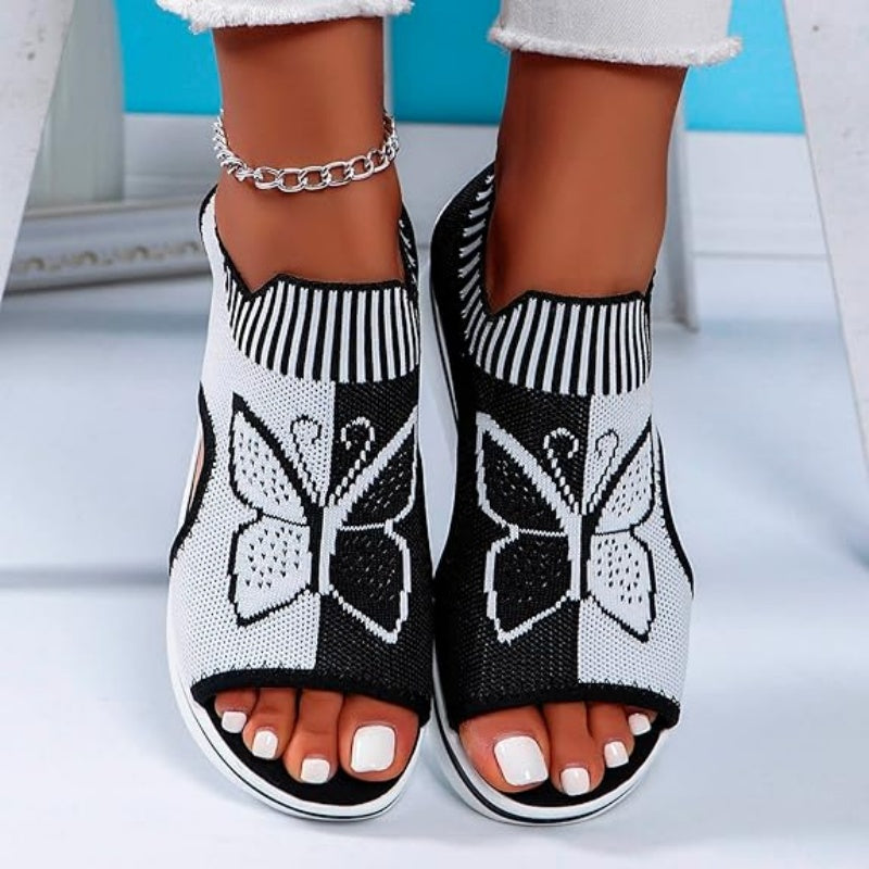 👡 Casual peep-toe plateausandalen voor dames – comfortabele plateauzool, luchtig ontwerp & perfect voor het strand, op vakantie en voor dagelijks gebruik