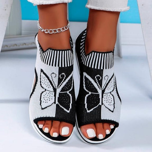 👡 Casual peep-toe plateausandalen voor dames – comfortabele plateauzool, luchtig ontwerp & perfect voor het strand, op vakantie en voor dagelijks gebruik