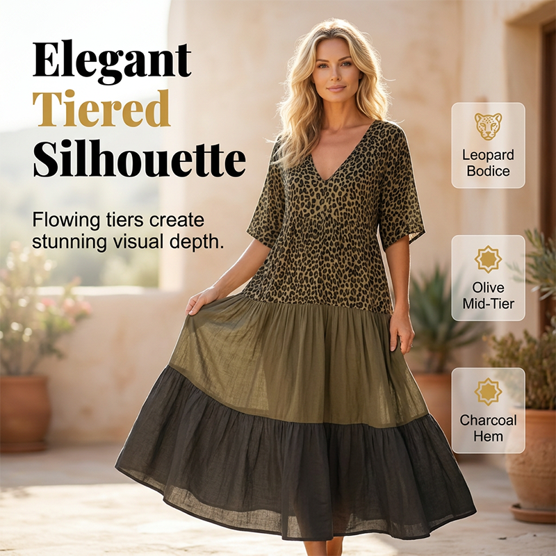 🌸 Elegante, lange bohemienjurk voor dames