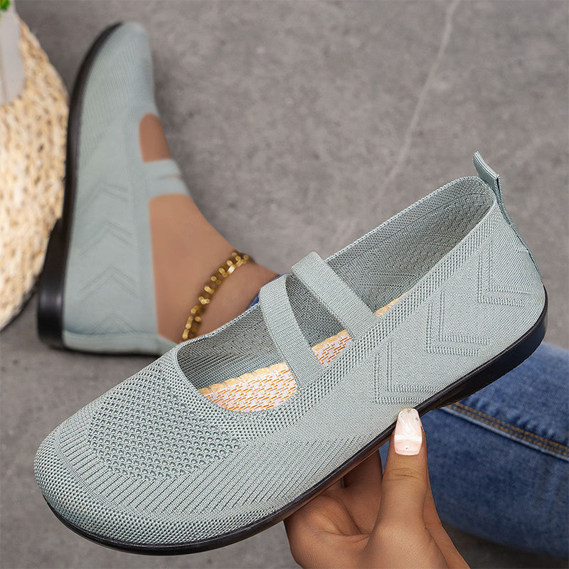 Dames slip-on schoenen van ademend Flyknit-materiaal