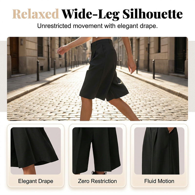🌸 Loszittende bermuda voor dames – Elastische taille, handige zakken en een relaxte pasvorm – Perfect voor de zomer, vrije tijd of warme dagen – comfort en bewegingsvrijheid ☀️