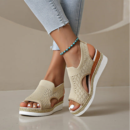 Luchtige en casual plateausandalen voor dames