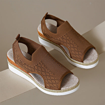 Luchtige en casual plateausandalen voor dames