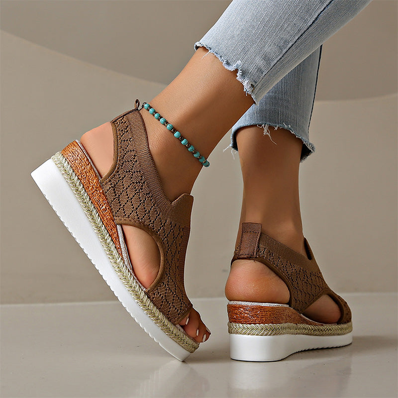 Luchtige en casual plateausandalen voor dames